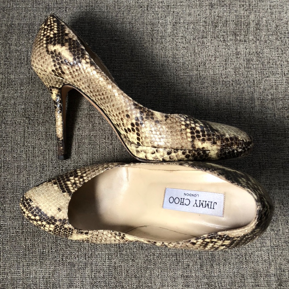 Jimmy Choo Snakeskin Heels